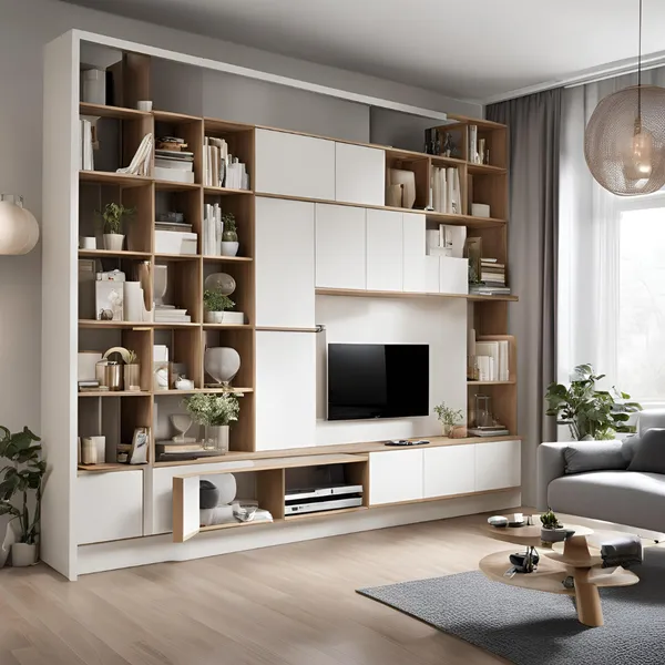 Modern Living Room Storage Solutions 01