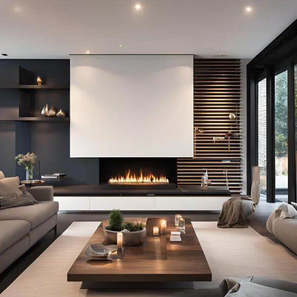 Incorporating a Fireplace into Your Modern Living Room 04