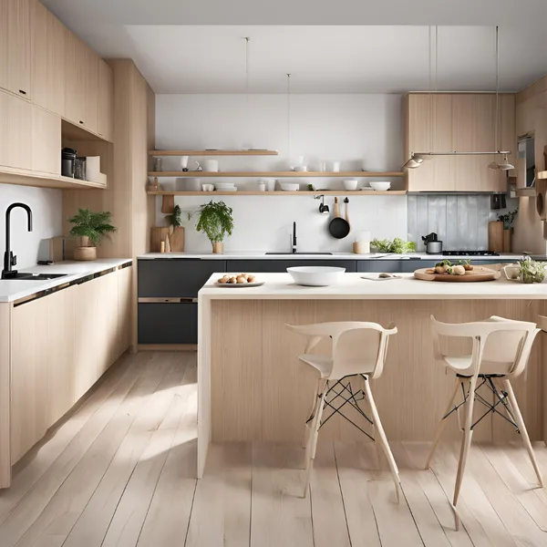 Scandinavian Inspired Modern Kitchen 03